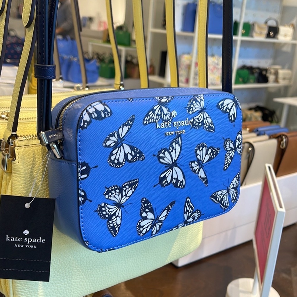 Kate Spade Staci Butterfly Sky Printed Mini Camera Bag, 
Blue Multi 
NWT - Picture 11 of 16